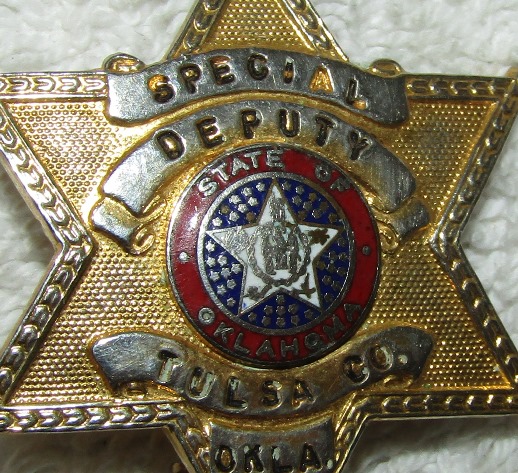 Gorgeous & Rare 1930s - 1940s Tulsa OK Police Detective Oil Derrick Badge # 150 by Metal Arts Co: Flying Tiger Antiques Online Store