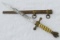 Kreigsmarine Officer's Dress Dagger W/Lightning Bolt Scabbard-Engraved Blade-Eickhorn Maker