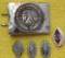 5pcs-Hitler Youth Combat Worn Buckle-Rally Pins