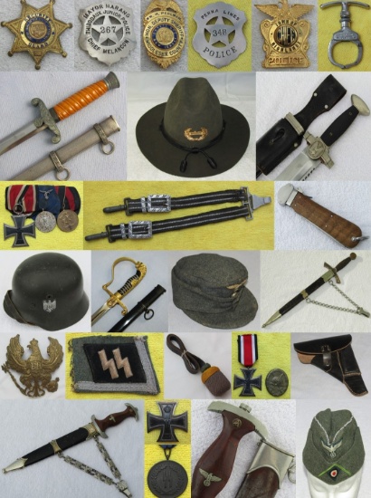 MILITARY COLLECTIBLES AUCTION APRIL,6 2021 5pm