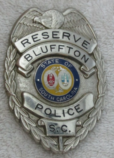 Ca. 1950-60's "BLUFFTON, S.C. RESERVE POLICE" Badge