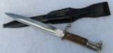 Short Model NCO Stag Grip Dress Bayonet With Scabbard/Leather Frog-Gustav Spitzer