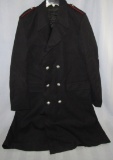 Ca. 1950-60's Italian Police Overcoat With Removeable Zipper  Lining