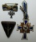 3pcs-Frauenwerk Member Pin-Bronze Mothers Cross-Miniature Silver Mothers Cross