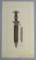 Original Artwork Featured In Johnson's Edged Weapons Reference Book Vol. II-Rohm's Dagger