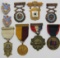 Rare Early 1920's Minnesota N.G.  Named 14kt Dist. Marksman/EIC Badges + Other Medals Group