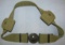 Scarce  U.S. Army M1910 NCO Web Belt/Buckle W/2 Eagle Snap Cartridge Pouches
