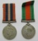 2pcs-WW2 British 1939-1945 War Medal-British Defence Medal