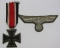 2pcs-WW2 Iron Cross 2nd Class-NCO Flatwire Embroidered Breast Eagle
