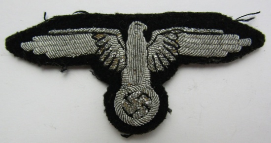 Rare Early Third Reich Waffen SS Officer's Bullion Embroidered Sleeve Eagle