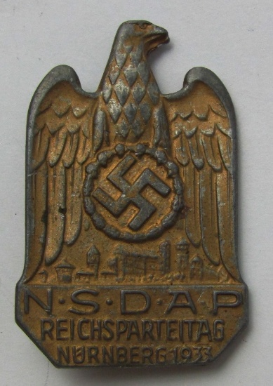 Early Third Reich NSDAP Nurnberg Rally Badge