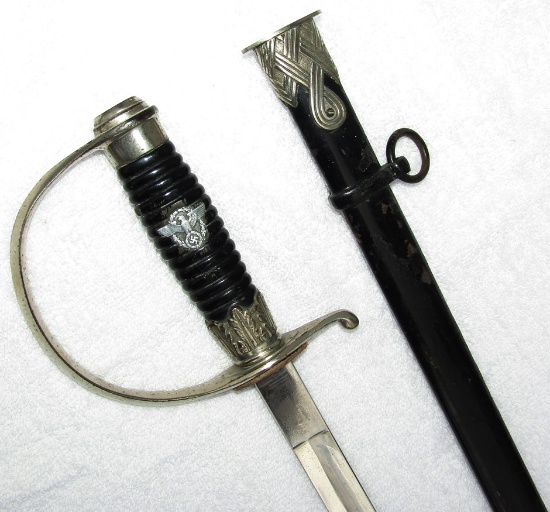 Nazi Police Enlisted Mans Degen/Sword W/Scabbard-SS Proof Marked-Eickhorn