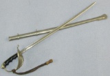 Scarce M1902 U.S. Army Officer's Miniature Sword W/Scabbard-Gold Bullion Portepee