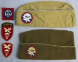 WW2 U.S. Airborne Command/Glider-Paratroops Garrison Caps-82nd Airborne