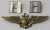 WW2 USN/USMC Pilot Wings-Lieutenant Rank Insignia