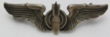 WW2 U.S. Army Air Force Full Size Bombardier Wings-Clutch Back-Sterling Hallmarked