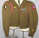 WWII Period U.S. 82nd/101st Airborne Ike Jacket For Enlisted-Unit Marked Co. G 504th PIR