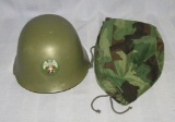 M59/84 Yugo-Serbian Army JNA Helmet With Camo Cover-Named