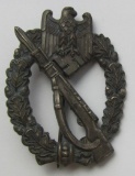 Scarce Maker Variant Infantry Assault Badge In Silver