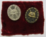 WW2 Vet Bring Back Black & Silver Wound Badges