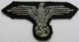 Early Waffen SS Hand Embroidered Silver Bullion Cap Eagle