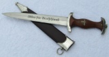SA Dagger With Scabbard-RZM M7/19 1938 (Ed Wusthof) Maker Marked