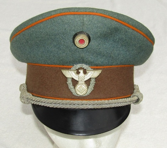 Nazi Feldgendarmerie Police Officer's Visor Cap