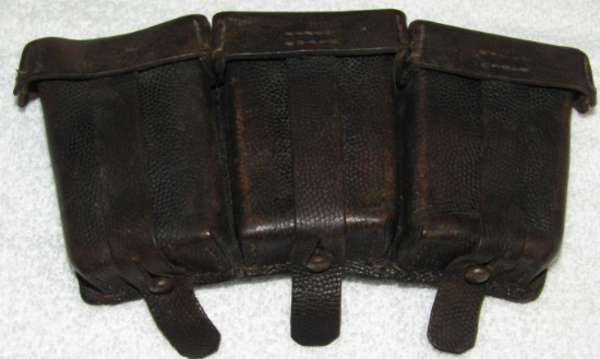 German K98 Leather Ammo Pouch-Named