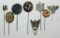 8pcs-Original WW2 Third Reich Period Misc. Stick Pins Etc.