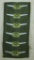 Scarce Unissued/Uncut Strip Of WW2 Japanese Army Pilot Wings-Silk Embroidered-6 Examples