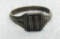 WW2 Period German Elite Soldier's SS Signet Sterling Ring .925