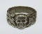 Anti Partisan SS Skull Ring-.800 Silver Hallmark By MULLER