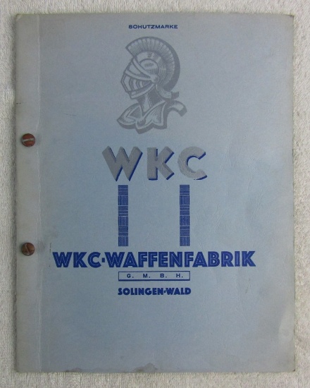 Circa 1940 WKC-WAFFENFABRIK Third Reich Edged Weapons Catalog With Price List