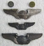 3pcs-WWII Period U.S. Army Air Force Navigator Wings