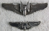 2pcs-WW2 Period U.S. Army Air Corp Air Gunner Wings-Full Size And Shirt Size Examples