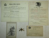 Scarce U.S. Spanish American War Period Discharge Document/Other Documents Grouping-203rd Inf