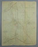 Original WW1  AEF SOMME OFFENSIVE/ST. SOUPLET Reconnaissance/Trench Map