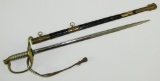 Early 1900's USN Officer's Miniature Sword With Scabbard/Portepee