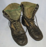 1960's Vietnam War Jungle Boots-From Special Forces Soldier Estate-Size 11W By CIC-1st Pattern Soles