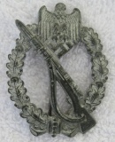 Infantry Assault Badge In Silver-Stamped Version