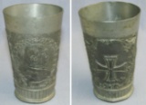 Scarce Pre WW1 Bismarck/1870 Iron Cross Motif  Jubilee/Honor Cup-Pewter