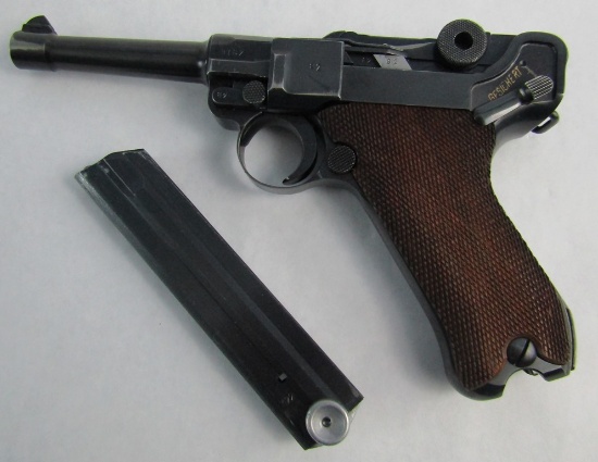 Rare Police Issue E/L Proof Mauser Banner 1941 Luger 9mm Pistol- Matching Numbers/Clip