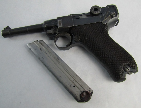 Imperial German Army/WW1 1912 Dated 9mm Luger Pistol-Imperial Proofs-Crown/Erfurt Maker On Toggle