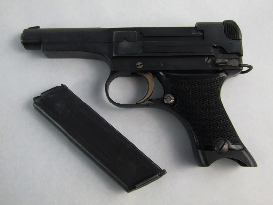 Scarce Type 94 Japanese Officer Nambu 8mm Pistol With Magazine Clip