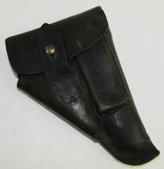 WWII Third Reich Period Black Finish Leather Holster For PPK?