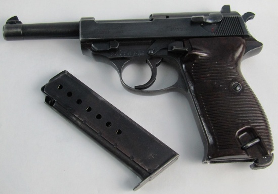 Walther AC-43 P38 9mm Pistol-Matching Numbers-"E/359" Proofs On Pistol/Clip