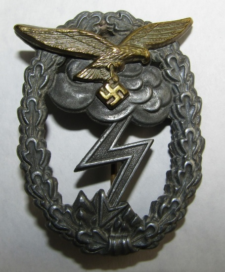 Luftwaffe Ground Assault Badge (GAB) Issue Badge- "J.E. HAMMER & SOHNE"