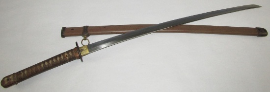 WW2 Period Japanese Army Officer's Shin Gunto Sword -Signed Tang