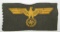 Wehrmacht-Coastal Artillery Bevo Embroidered EM Breast Eagle On Field Gray Rayon Base