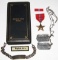 WW2 Period U.S. Officer Named Bronze Star Grouping-Dog Tags/Sterling Bracelet/Name Tag